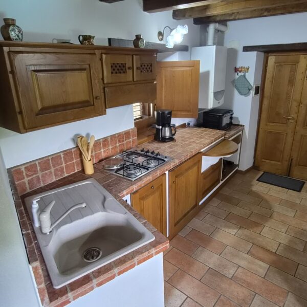 Eigen keuken van vakantieappartement Terra in Toscaanse stijl