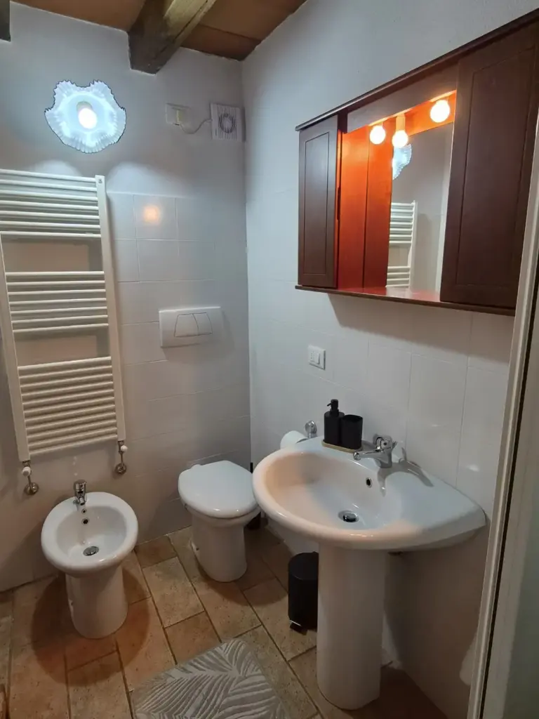 Badkamer van Appartement Terra bij Borgo Vista Serena