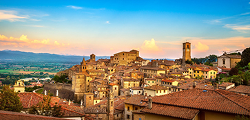Middeleeuws dorp Anghiari in Toscane