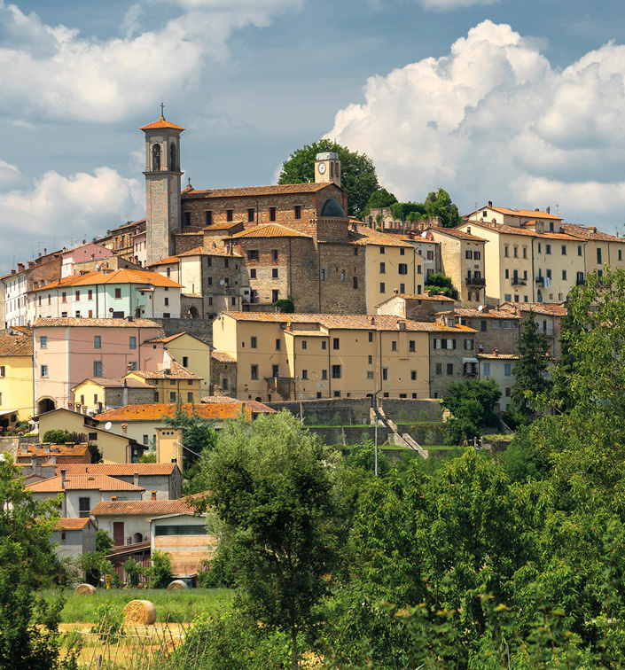 Historisch dorp Monterchi in Toscane