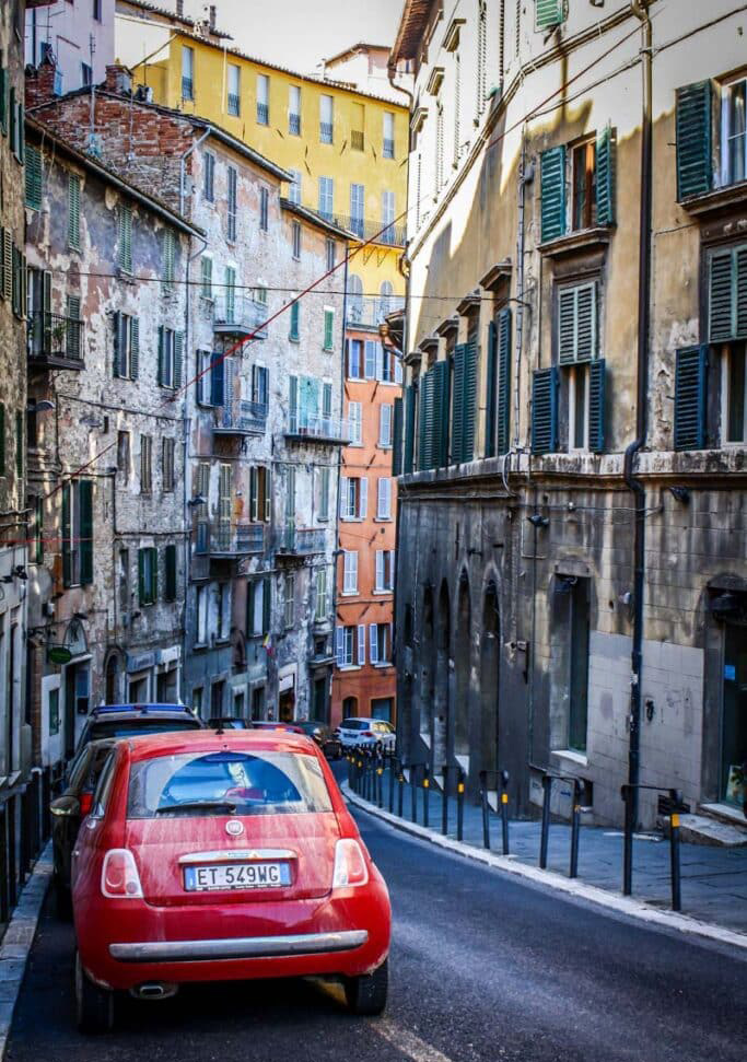 Historisch centrum van Perugia in Umbrië
