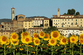 Historisch centrum van Sansepolcro in Toscane