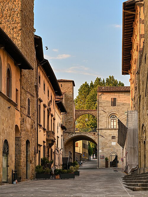 Historisch centrum van Sansepolcro in Toscane