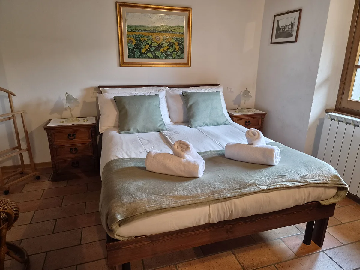 Slaapkamer van appartement in Toscane voor 4 personen