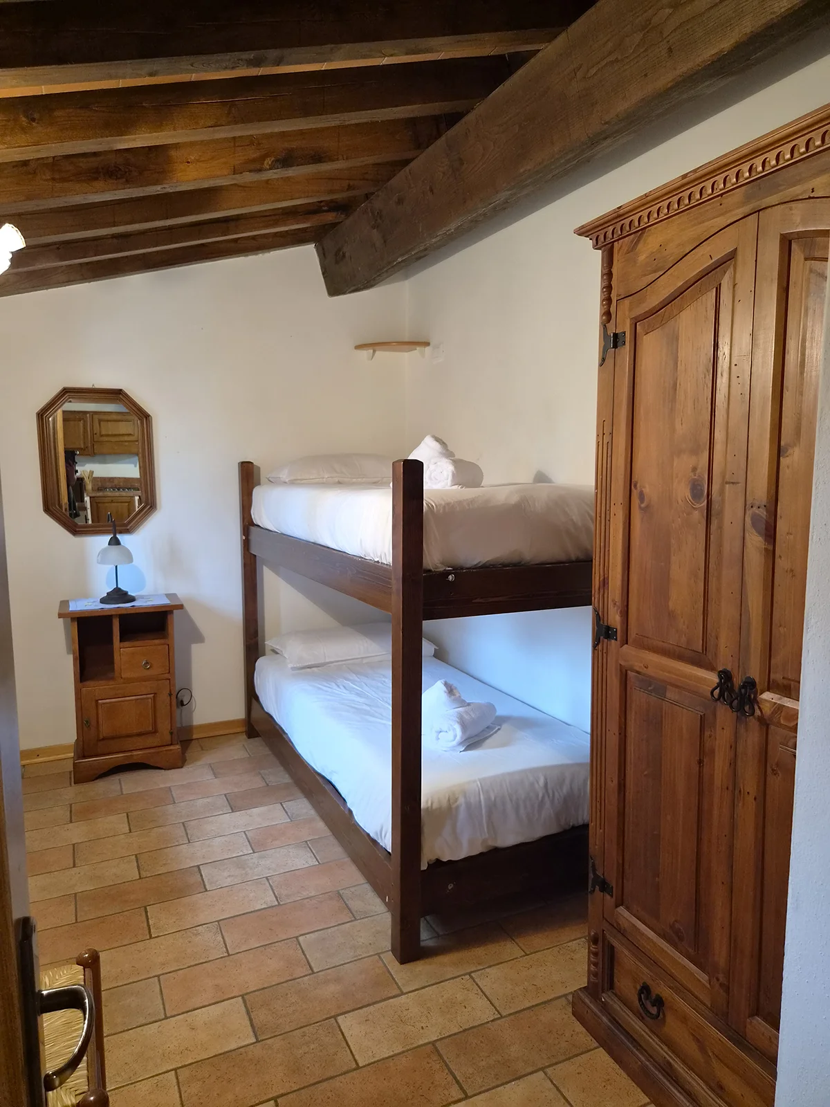 Stapelbedkamer van appartement in Toscane voor 4 personen