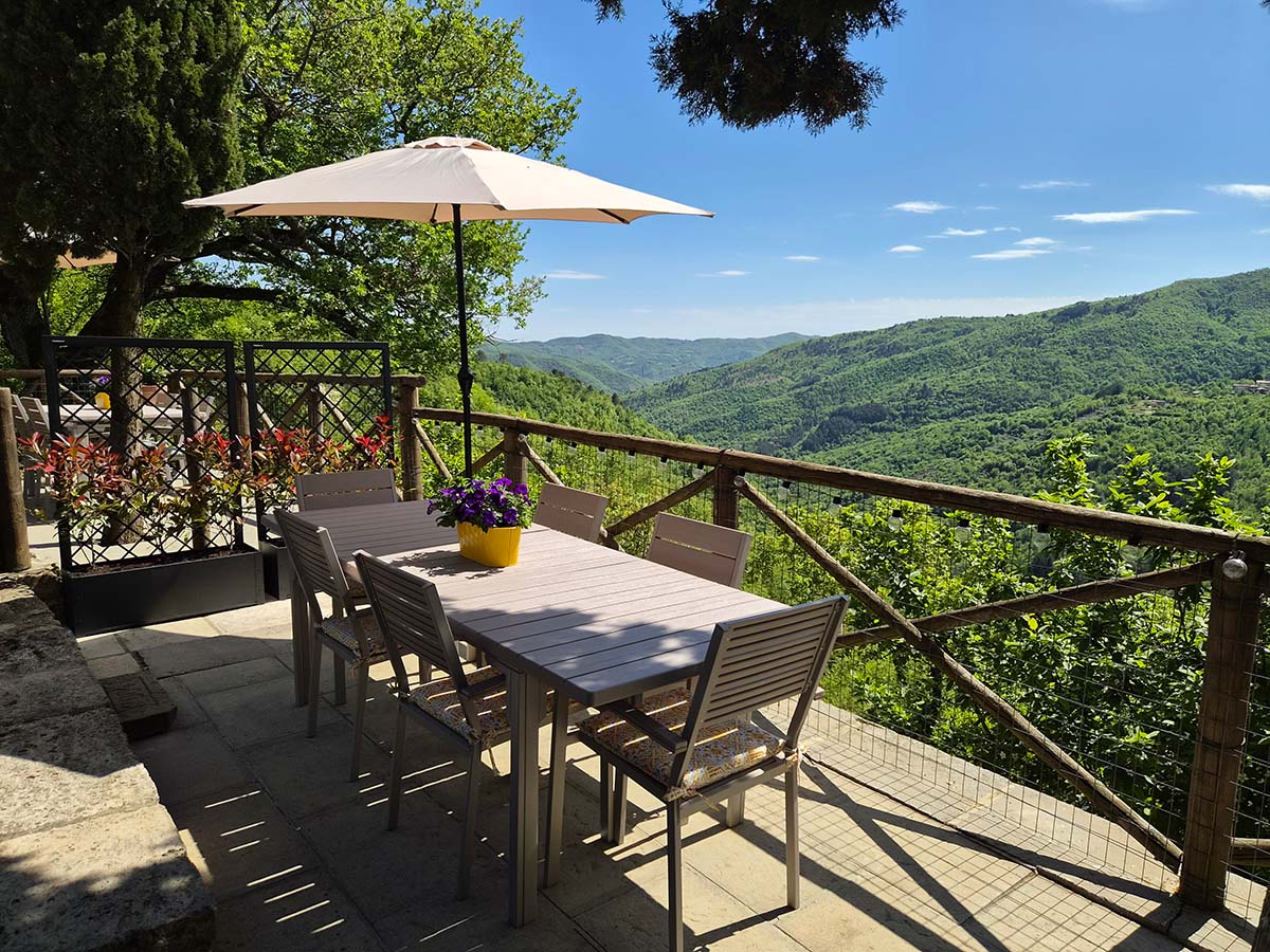 Rust en uitzicht bij Borgo Vista Serena in Toscane