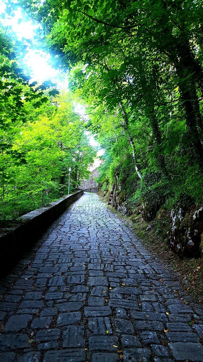 Chiusi della Verna en Santuario della Verna in het groene Casentino in Toscane