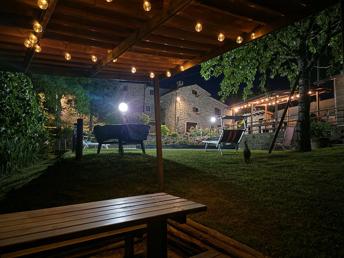 Sfeer in de avond in Toscane.