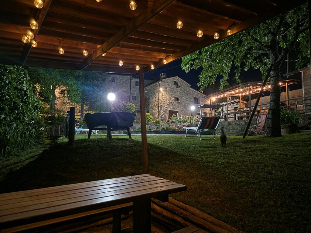 Privéterras van Appartement Terra met uitzicht over Toscane