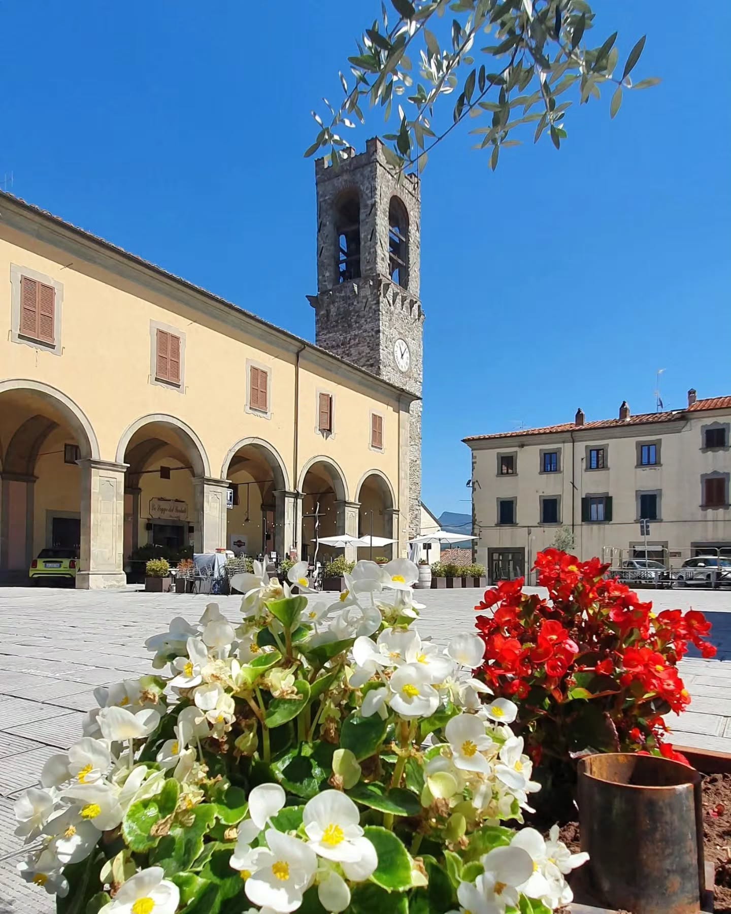 Bibbiena in Toscane met historisch centrum in de Casentino-vallei