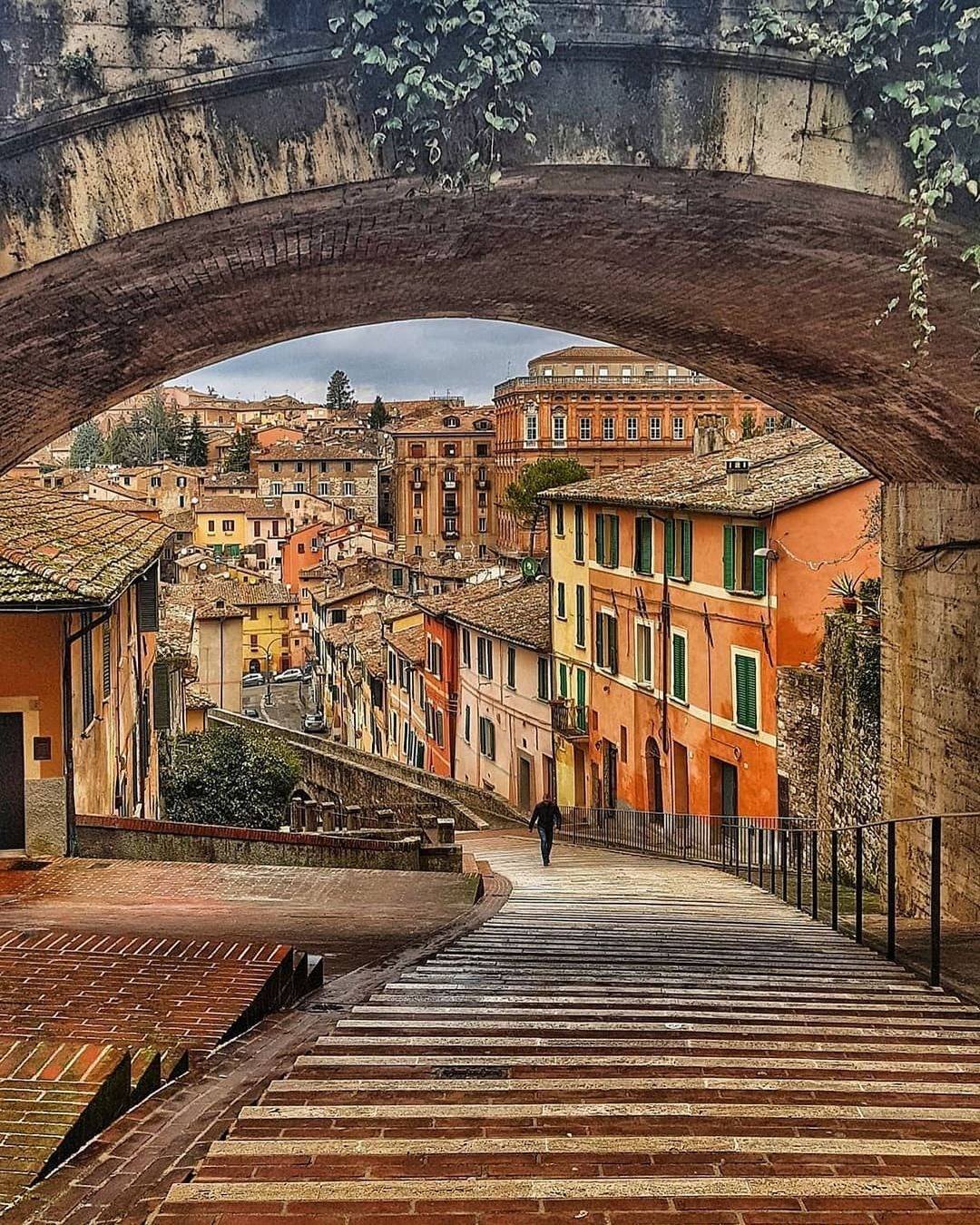 Historisch centrum van Perugia in Umbrië