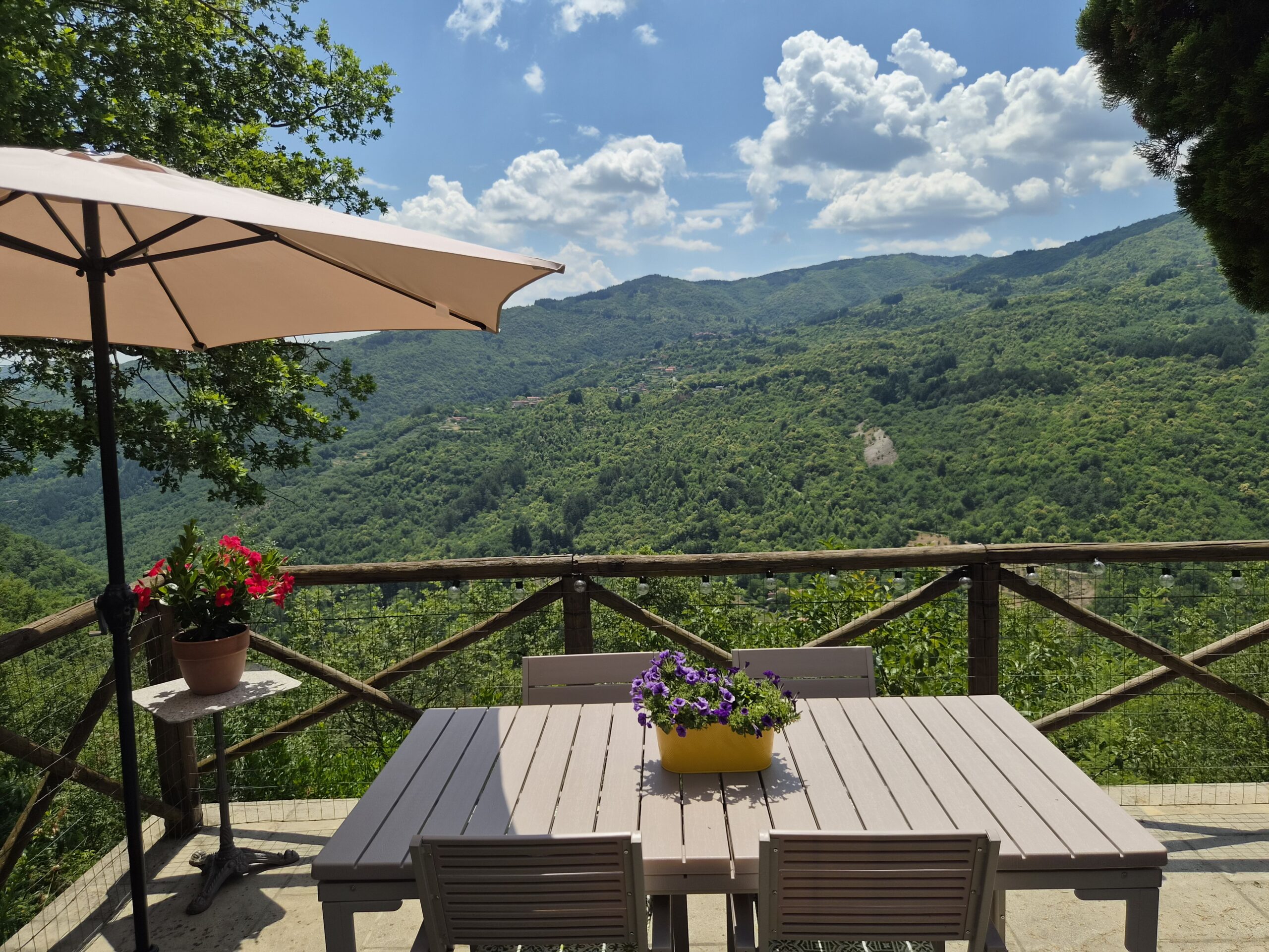 Sfeervol uitzicht bij Borgo Vista Serena in Toscane